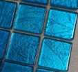 Мозаика Crystal Фольгированная бирюзовая 30x30