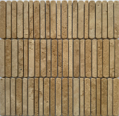 Мозаика Венеция Yellow Travertine Полированная 10/12/15*100 300х305x8