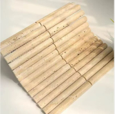 Мозаика Венеция Yellow Travertine, Convex Матовая 20х151 300х305х12
