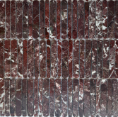 Мозаика Венеция Rosso Levanto Полированная 10/12/15*100 300х305x8