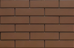 Клинкерная плитка Elewacja Gladka brazowa (brown) спец. 24.5x6.5