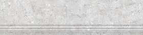 Ступень Sand Светло-серый Мягкая граниль 1200x300x9.5