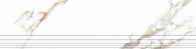 Ступень Volna Белый Мягкая граниль 1200x300x9.5