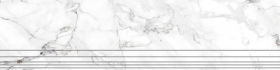 Ступень Calacatta M Серый светлый матовая 1200x300x9.5