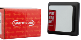 Warmcoin Терморегуляторы для тёплых полов Терморегулятор программируемый W600i Сенсорный с WI-FI Черный зеркальный. совместим с Алисой