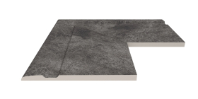 Бордюр Serapool Terrace Antislips Natural Series Угол фарфорового поручня наружный 90 Pool Garden Anthracite 30x50