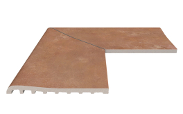 Бордюр Serapool Terrace Antislips Natural Series Угол фарфорового плоского поручня наружный Cotto 25x50