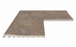 Бордюр Serapool Terrace Antislips Natural Series Угол фарфорового плоского поручня наружный Natural Mocha 25x50