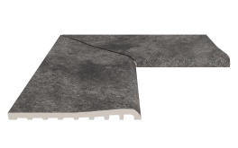Бордюр Serapool Terrace Antislips Natural Series Угол фарфорового плоского поручня внутренний Pool Garden Anthracite 25x50
