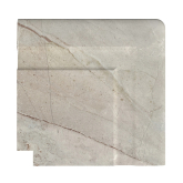 Бордюр Serapool Terrace Antislips Natural Series Угол фарфорового поручня наружный Beige Stone 25x25