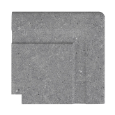 Бордюр Serapool Terrace Antislips Natural Series Угол фарфорового поручня наружный Cement Grey 25x25