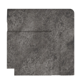 Бордюр Serapool Terrace Antislips Natural Series Угол фарфорового поручня наружный Pool Garden Anthracite 25x25