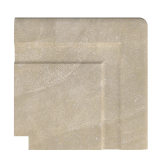 Бордюр Serapool Terrace Antislips Natural Series Угол фарфорового поручня наружный Pool Garden Beige 25x25