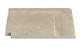 Бордюр Serapool Terrace Antislips Natural Series Угол фарфорового поручня наружный Pool Garden Beige 30x30