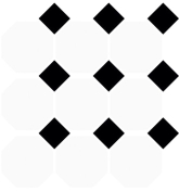 Мозаика Duna York MX284951 Octagon (2.5x2.5/9.5x9.5) 29.5x29.5