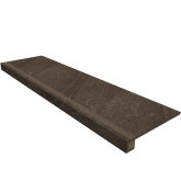 Ступень Estima Gabbro Комплект GB04 Коричневый ( 33x120x9 Неполированный прямоугольный бортик без насечек + Подступенокх9) 33x120
