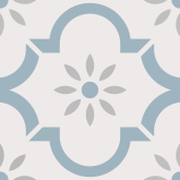 Керамогранит Smile Tile Эклектика Арабески голубой 20x20