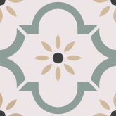Керамогранит Smile Tile Эклектика Арабески зеленый 20x20