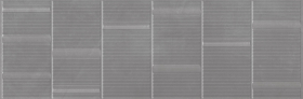 Плитка Eurotile Continuo Грэй рельеф мелкие линии 32.5x100