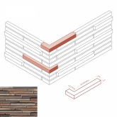 Искусственный камень White Hills Реген Брик 694-68 3D Design угол 33x4