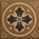 Декор Метлахская плитка 100E003D301 ENC 03 Cognac (Red Black) 10x10