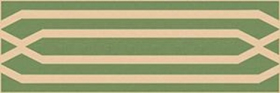 Бордюр Метлахская плитка 155E037F202 ENC37 Ivory (Green) 5x15