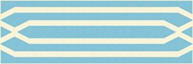 Бордюр Метлахская плитка 155E037F102 ENC37 White (Light blue) 5x15