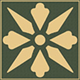 Декоративная вставка Метлахская плитка 050E006D301 ENC06 Cognac (Black) 5x5