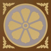 Декоративная вставка Метлахская плитка 100N004D006 ENC04 Caen 06 (ICAR COG PAR) 10x10