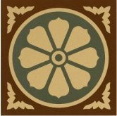 Декоративная вставка Метлахская плитка 100N004D012 ENC04 Caen 12 (IHAV COG VEA) 10x10