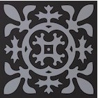 Декоративная вставка Метлахская плитка 070N002D002 ENC02 Lis 02 (NOI. BEP) 7x7